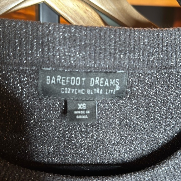 Barefoot Dreams CozyChic Ultra Lite Dolman Short Sleeve Pullover Charcoal Sz XS - Picture 8 of 12